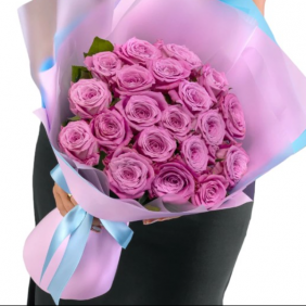  Kemer Flowers Order Bouquet of 19 Purple Roses