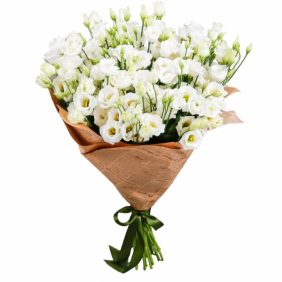  Kemer Florist White Lisianthus Bouquet