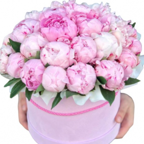  Kemer Florist 29 pc. Pink Pions in Pink Box