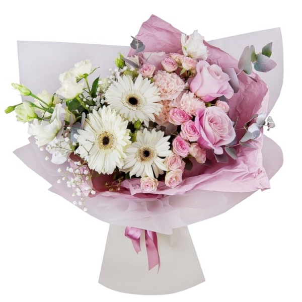  Kemer Flowers Delivery Gerbera Rose Carnation Elegant Bouquet