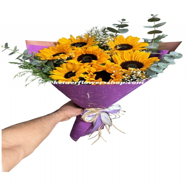 Kemer Florist 7 Sunflower Bouquets